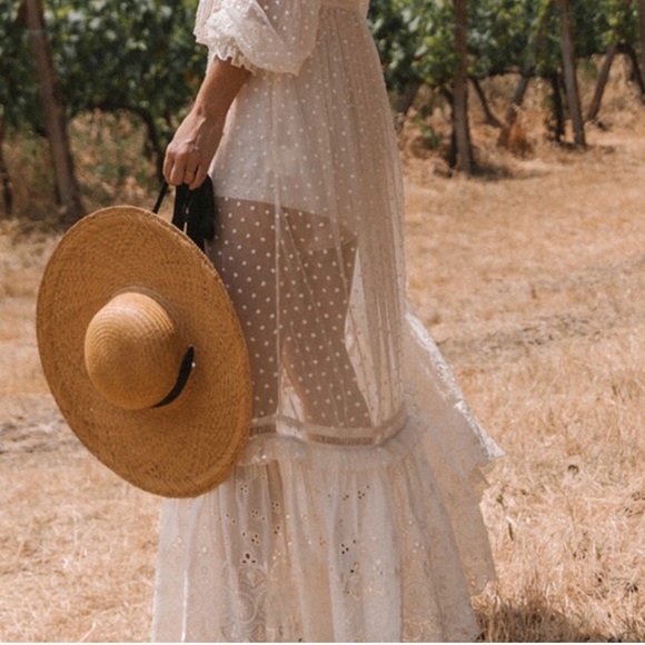 Who What Wear Dresses & Skirts - Who What Wear Boho Sheer Full Lace Mesh Long Dress